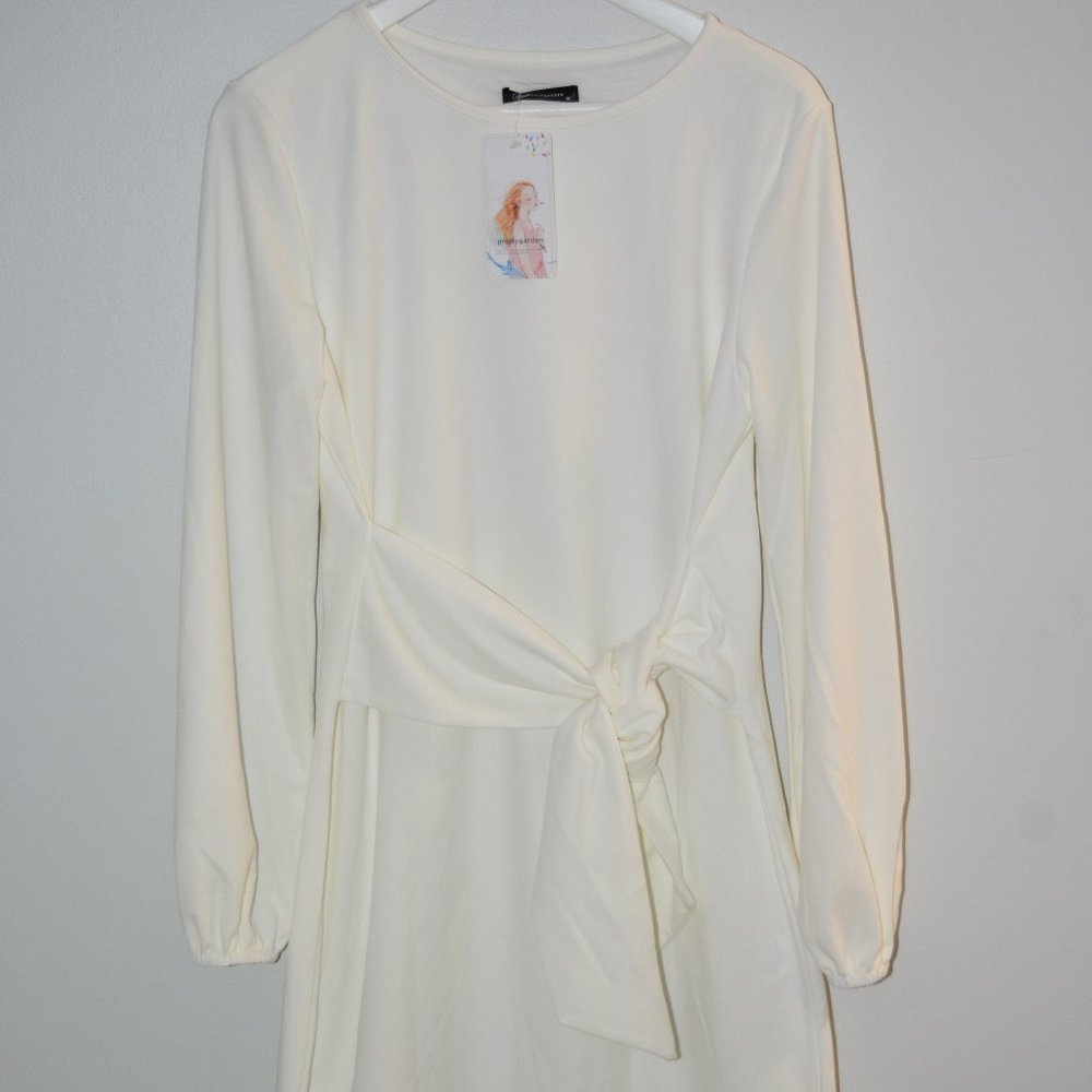 White Tie Front Dress *NEW WITH TAGS*